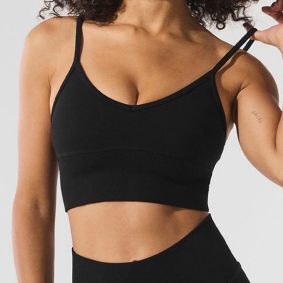 ALO Yoga Tops - Alo Yoga Seamless Delight Bralette Black Size XS